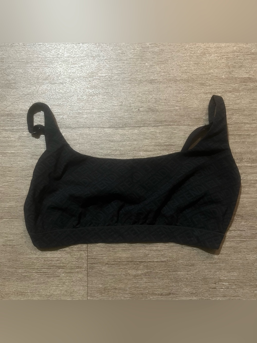 Fendi X Skims Black Scoop Bralette